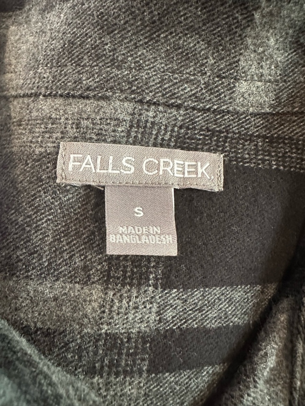 NWT Falls Creek Men’s Flannel Size Small - Picture 5 of 5